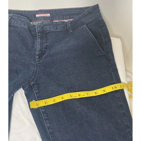 Tommy Hilfiger Women's Trouser Blue Denim Straight Leg Medium Wash Jeans size 14 - Picture 4 of 13